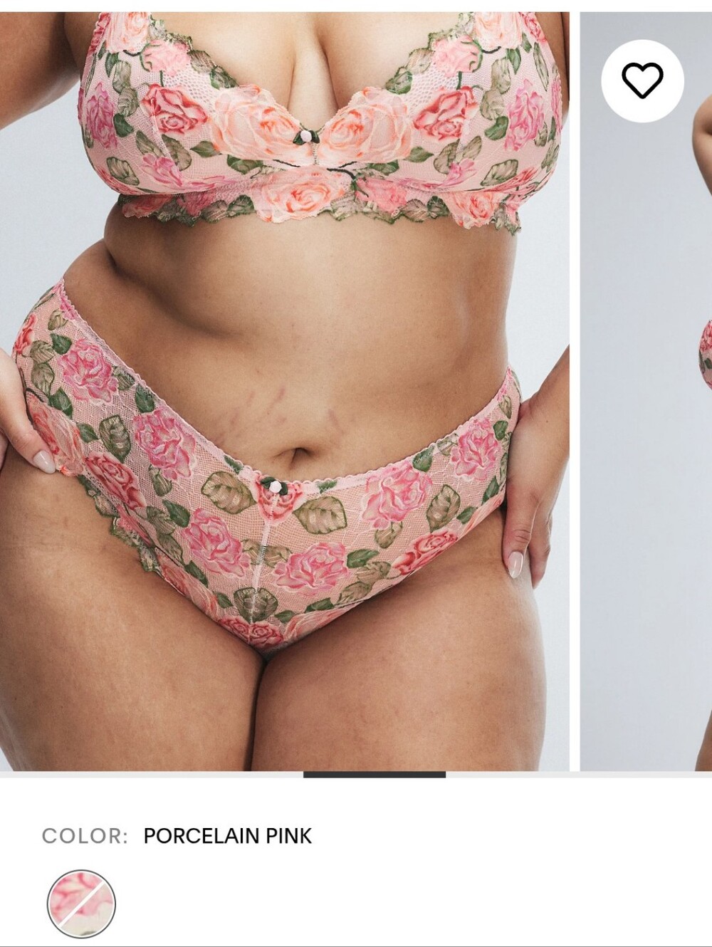 Savage X Fenty Le Rose Lace Bralette, Hipster Panty & Scarf Set - Picture 3 of 8